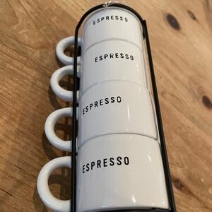 EUC Set of Stackable Espresso Cups